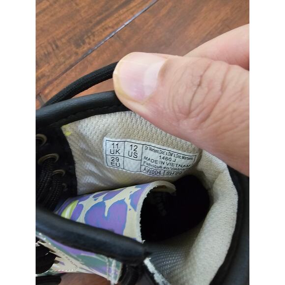 Dr. Martens 1460 laced floral boot toddlers size 12 - Picture 5 of 5